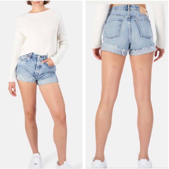MOUSSY VINTAGE Upland Cut Off Denim Shorts SIZE 23 NWT - Picture 2 of 13